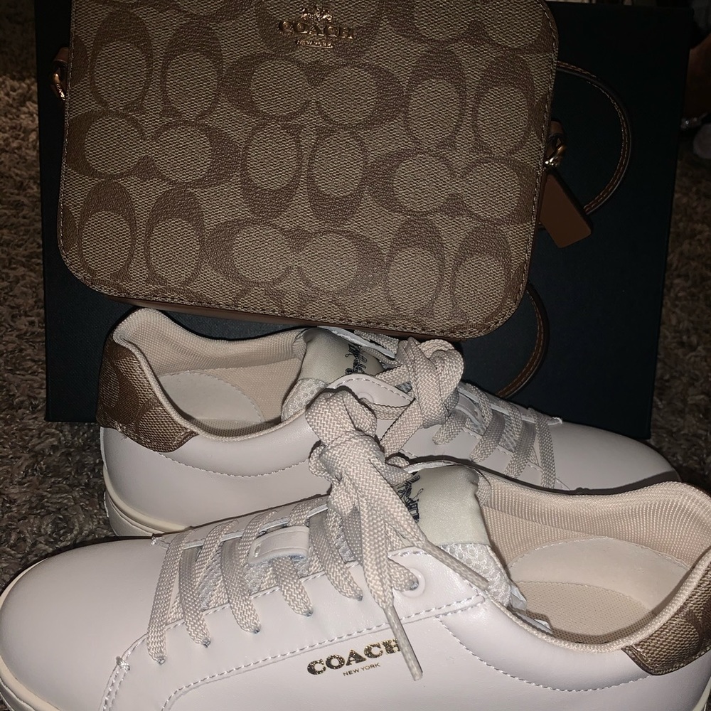 Coach Shoulder Bag & Coach Shoes Size 8